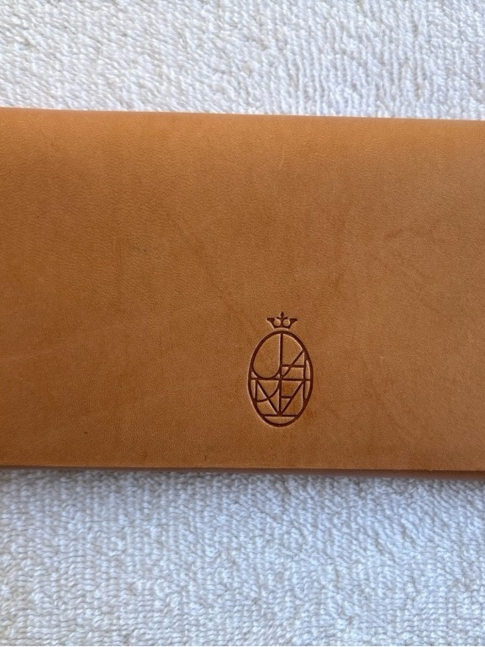 Jacques Marie Mage Tan Leather Eyewear Case OS